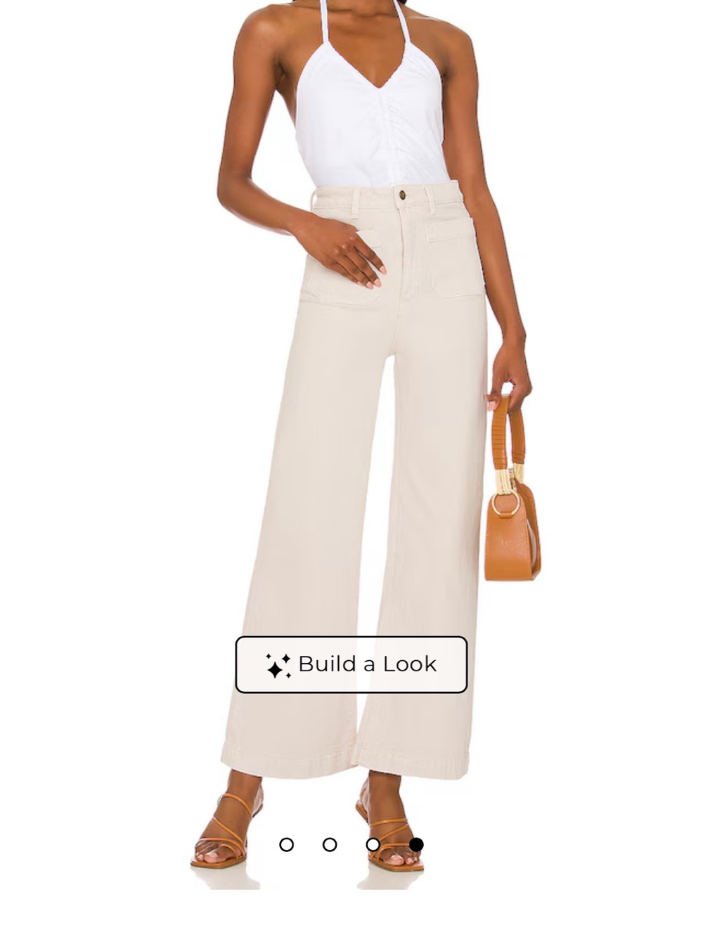 ROLLA'S Wide Leg Pants in Cream